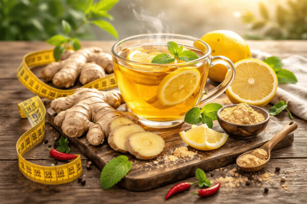 Afvallen met gember thee en citroen als natuurlijke manier voor gewichtsverlies