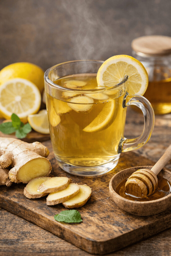 Gember thee met citroen als natuurlijke ondersteuning bij afvallen en vetverbranding